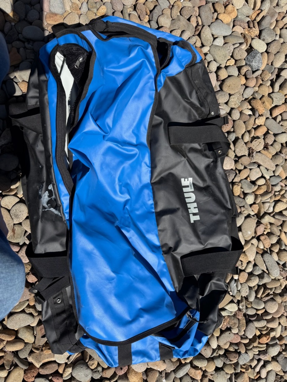 Thule Blue and Black Travel Duffel